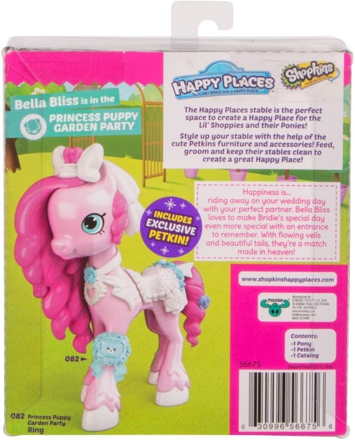 Shopkins Happy Places Lil Shoppie Pack Bella Bliss - Princess Puppy garden Party