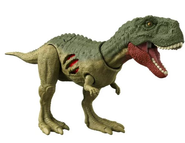 Jurassic World Dominion Extreme Damage Quilmesau Dinosaur Action Figure Toy, Battle Play