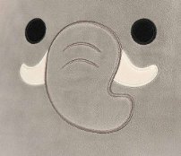 Squishmallows 16" Mila Grey Elephant Valentine Special Edition with Pink Heart Headband Plush