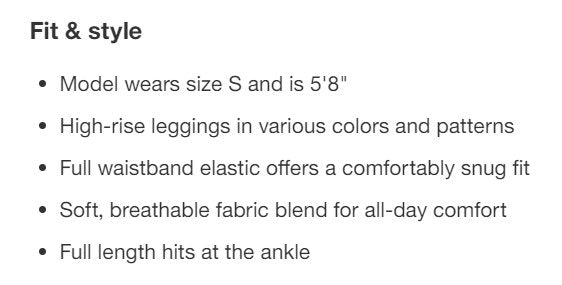 Wild Fable Charcoal Gray Leggings Size Small