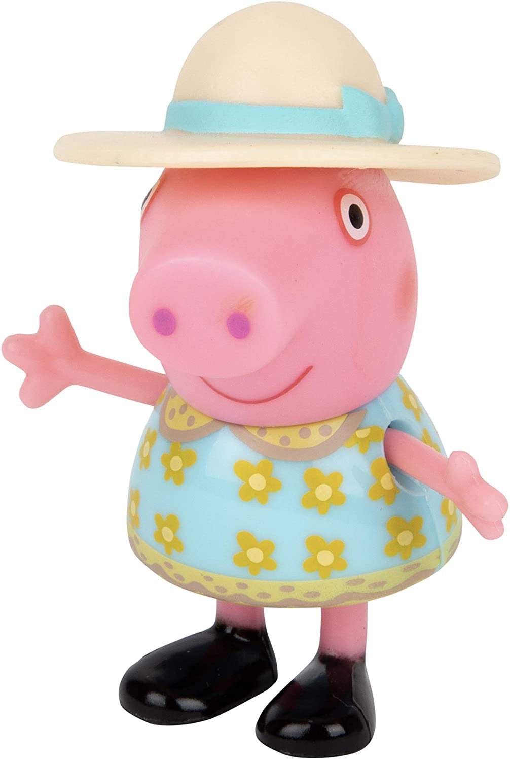 Peppa Pig Little Rooms Tea In the Parlor Tea Party Playset, 6 Pieces - Includes a Peppa Figure, Table, 2 Chairs, Polly Parrot & Lamp - Ages 2+