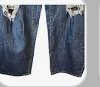 Wild Fable Ladies Blue Jeans, Super High-rise Baggy Distressed, Size 4/27