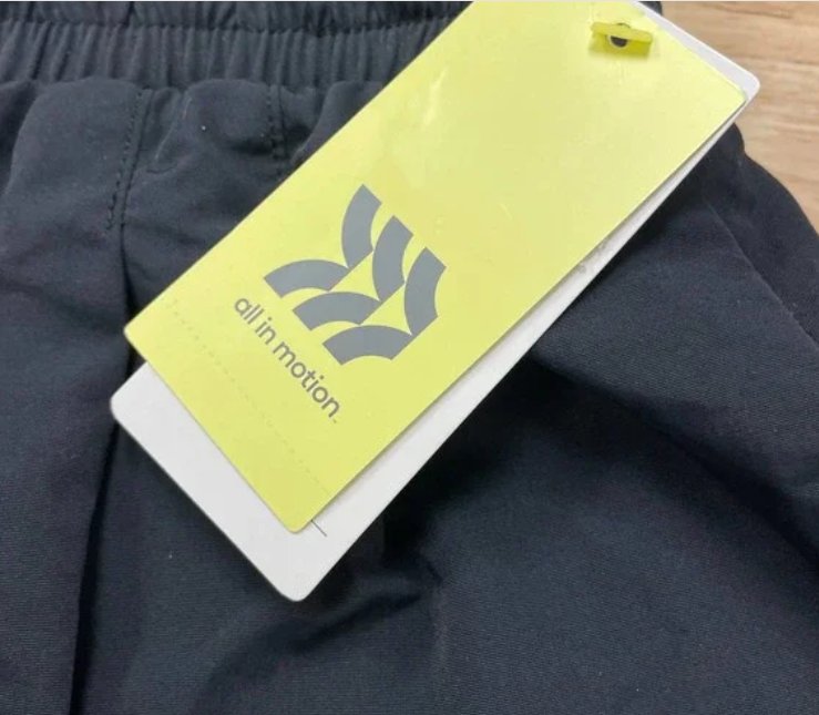 All In Motion Black Resort Short Size Small