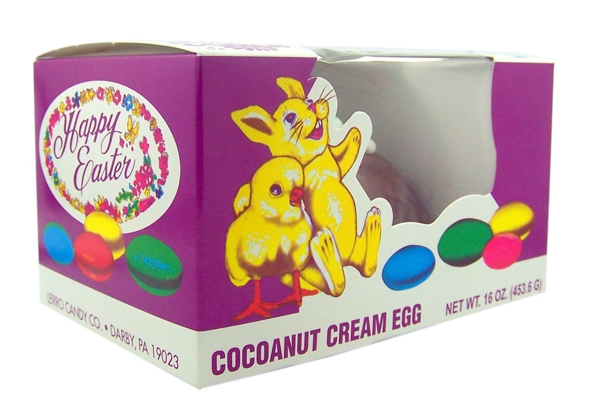 Lerro's Milk Chocolate Coconut Cream Filled Easter Egg, 16 oz