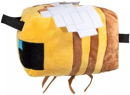 Minecraft Bee Kids Bedding Plush Cuddle and Decorative Pillow Buddy, Microfiber, Yellow, Mojang, Gaming Bedding