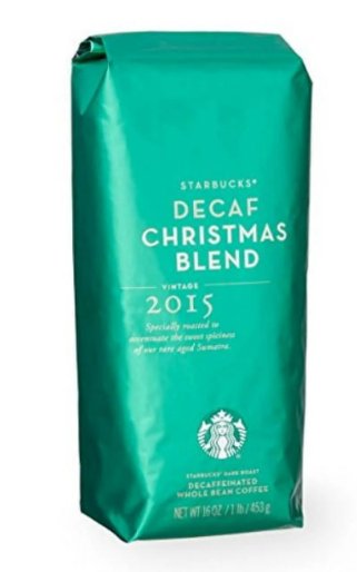 starbucks christmas blend decaf 16 oz (1 lb) - whole bean
