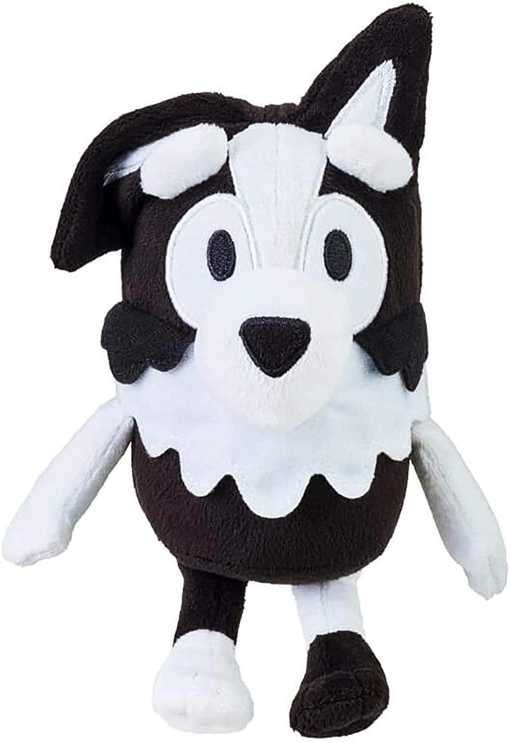 Bluey Mackenzie Plush Toy Figure 8 Inch Tall Black and White