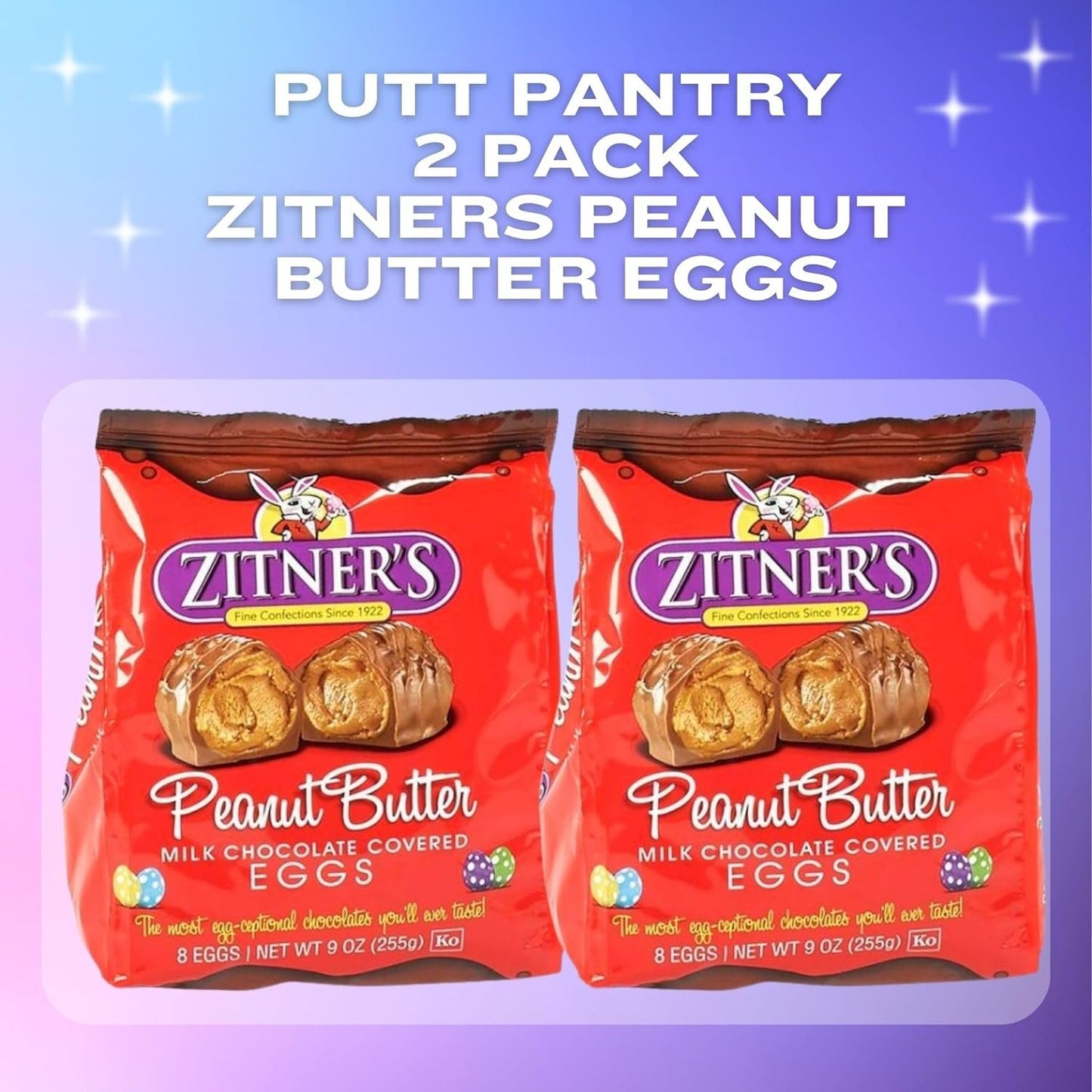 Zitner's Easter Bundle - 2 Bags of Zitner's Easter Eggs, 16 individually wrapped eggs in total
