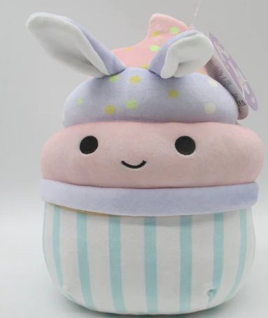 Squishmallows Aligail Easter Squad 8 inch Cupcake with Bunny Ears Super Soft Plush Toy