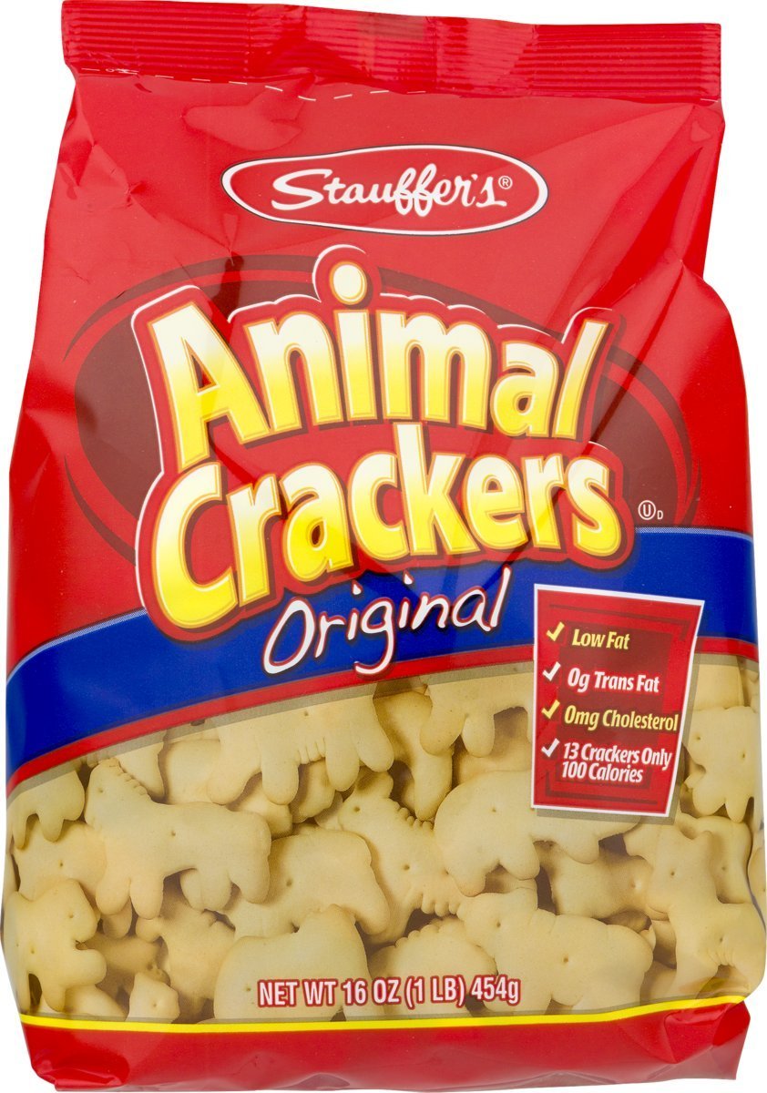 Stauffer's Animal Crackers Party Assortment, Original 16 oz Bag, Chocolate 14.5 oz Bag, Iced 14.5 oz Bag