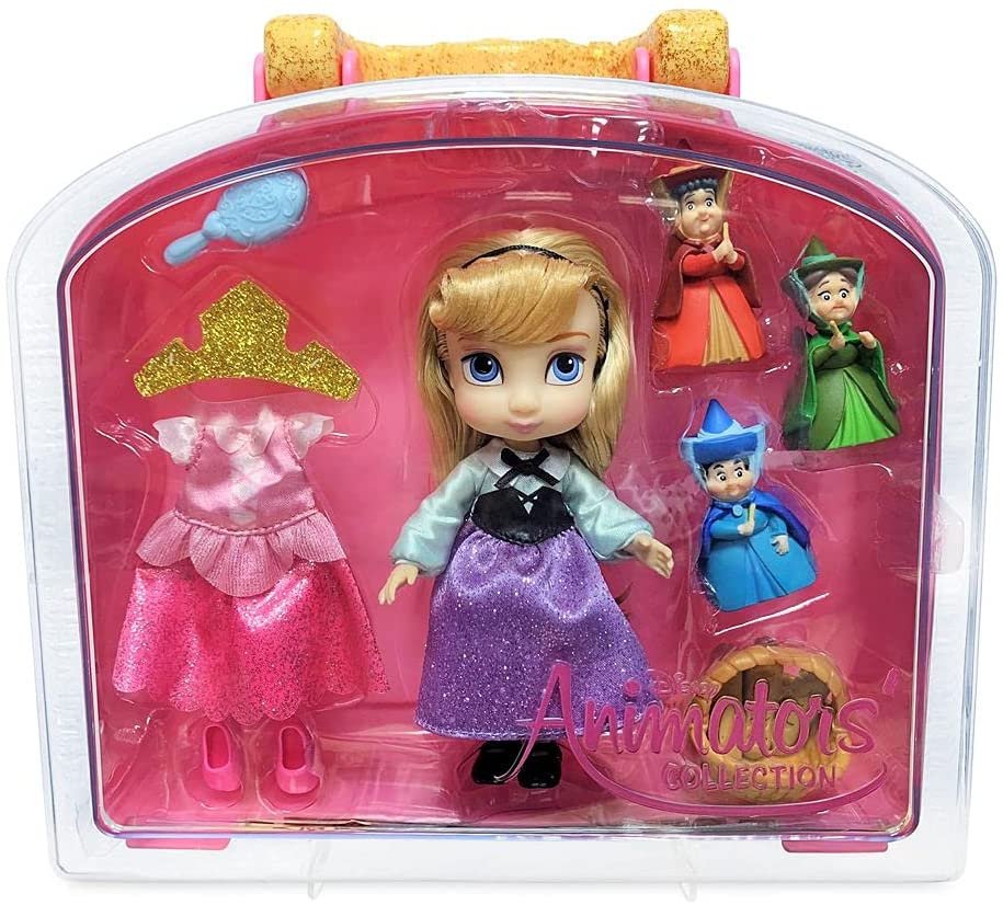 Disney Aurora Animators' Collection Mini Doll Play Set – Sleeping Beauty – 5 Inches