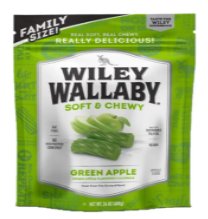 Wiley Wallaby Licorice 24 Ounce Classic Gourmet Soft & Chewy Australian Green Apple Licorice Candy Twists, 1 Pack