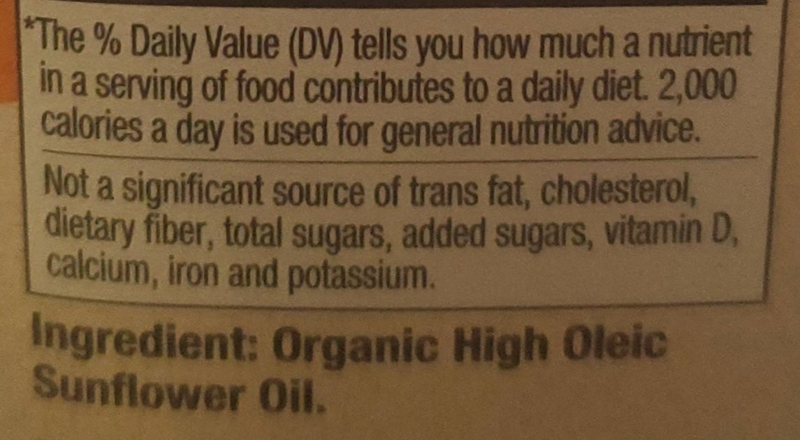 Wegman's Organic Sunflower Oil, 16.9 Fl Oz, Pack of 2, Cooking, Frying, Expeller Pressed, High Oleic