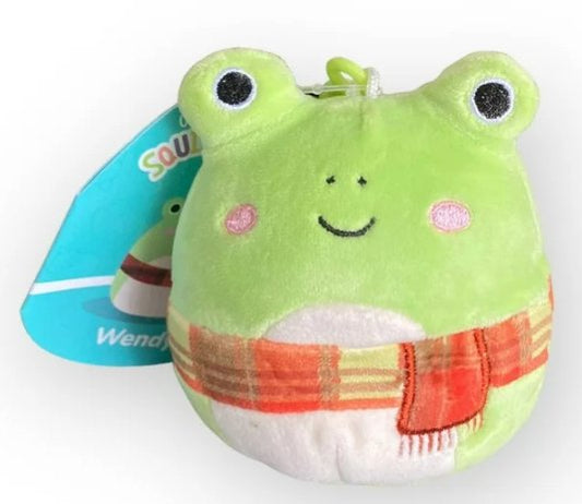 Squishmallows Original Fall Wendy The Frog in Scarf Clip