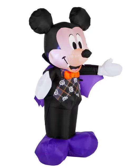 Mickey Mouse Airblown Inflatable 3.5 feet tall with Pumpkin Vest