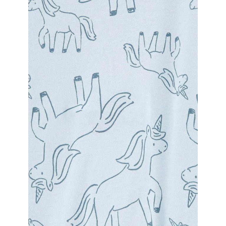 Carter's Child of Mine Baby Girl Sleep N Play, Unicorn Onesy, 6-9 mos