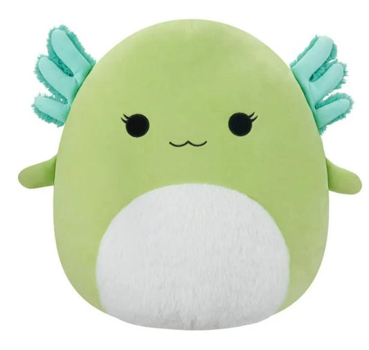 Squishmallows Original 16-Inch Mipsy Green Axolotl with Fuzzy White Belly Plush Toy