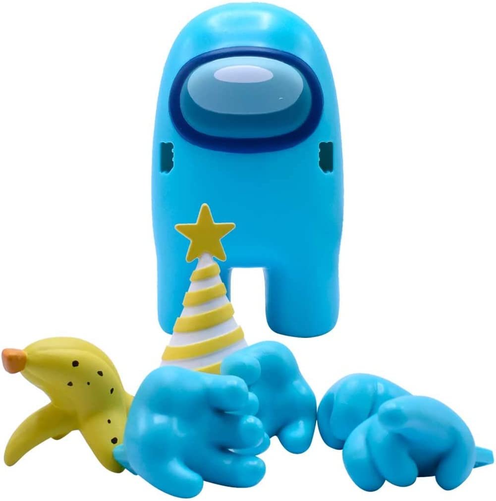 Just Toys LLC Among Us Action Figures Series 2 (Aquamarine w/ Party Hat)