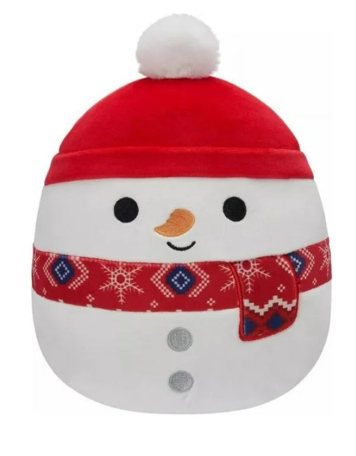 Squishmallows 8" Manny the Snowman with Red Hat