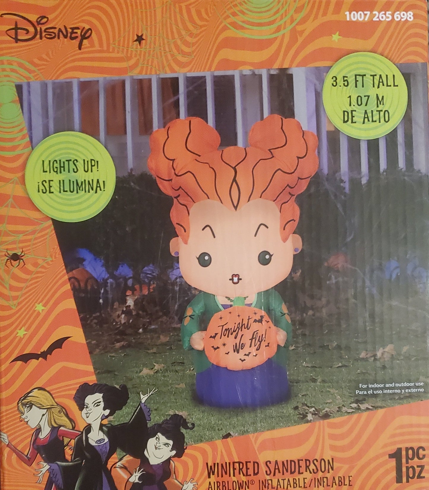 Airblown Disney Hocus Pocus Winifred Sanderson Light Up Inflatable