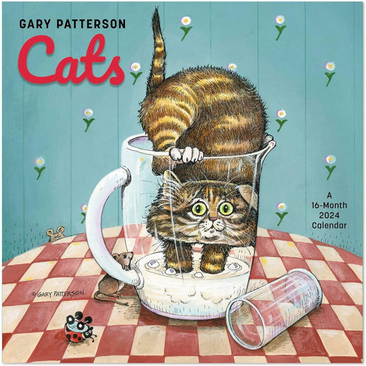 2024 Gary Patterson’s Cats Monthly Wall Calendar, 16 Months, 12" x 12" (DDD5502824)