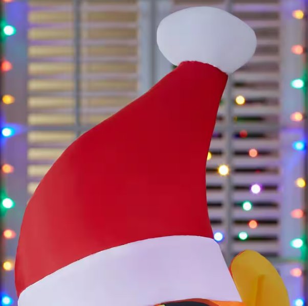Disney 3.5 ft. Tigger in Santa Hat Holiday Airblown Inflatable with 2 repair patches