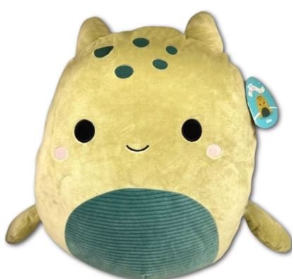 Squishmallows 16" Alec the Sea Monster Large Olive Green Plush Toy Squad Up!