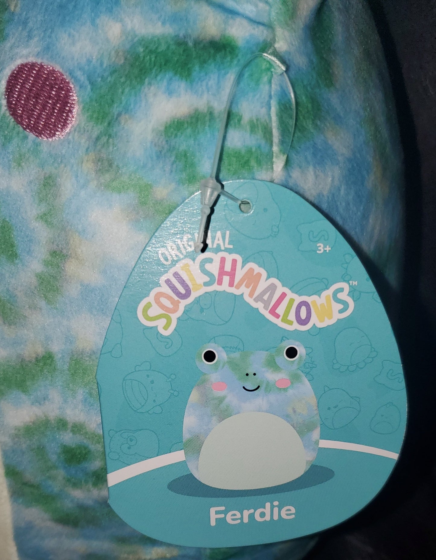 Squishmallow Official Kellytoy Ferdie Tie Dye Frog | 8 Inch | Ultra Plush Toy