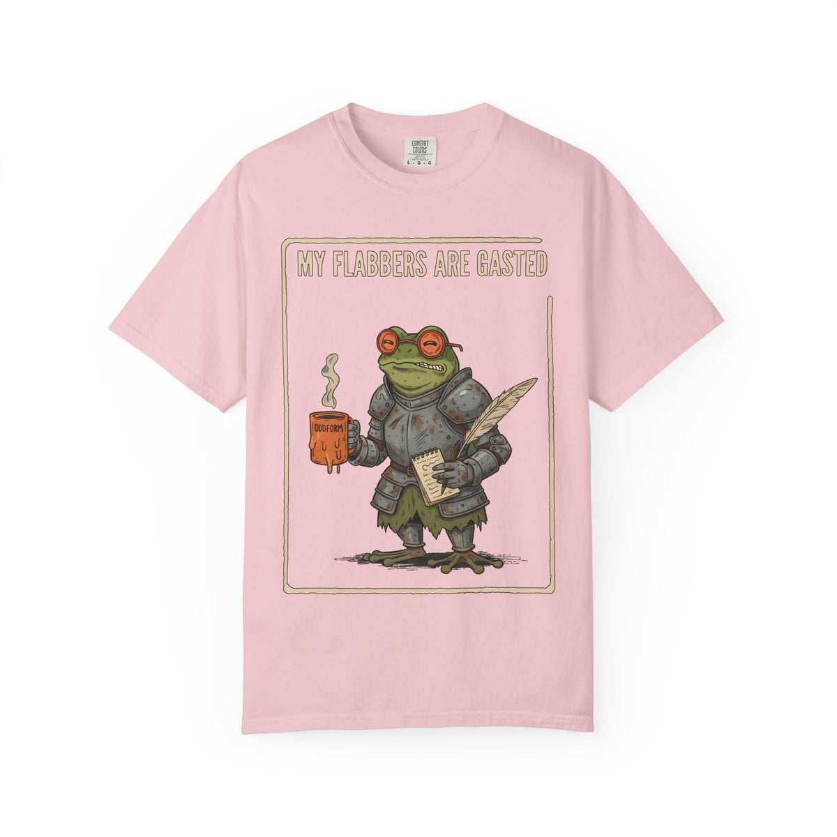 My Flabbers Are Gasted frog knight T-Shirt | Fantasy frog art