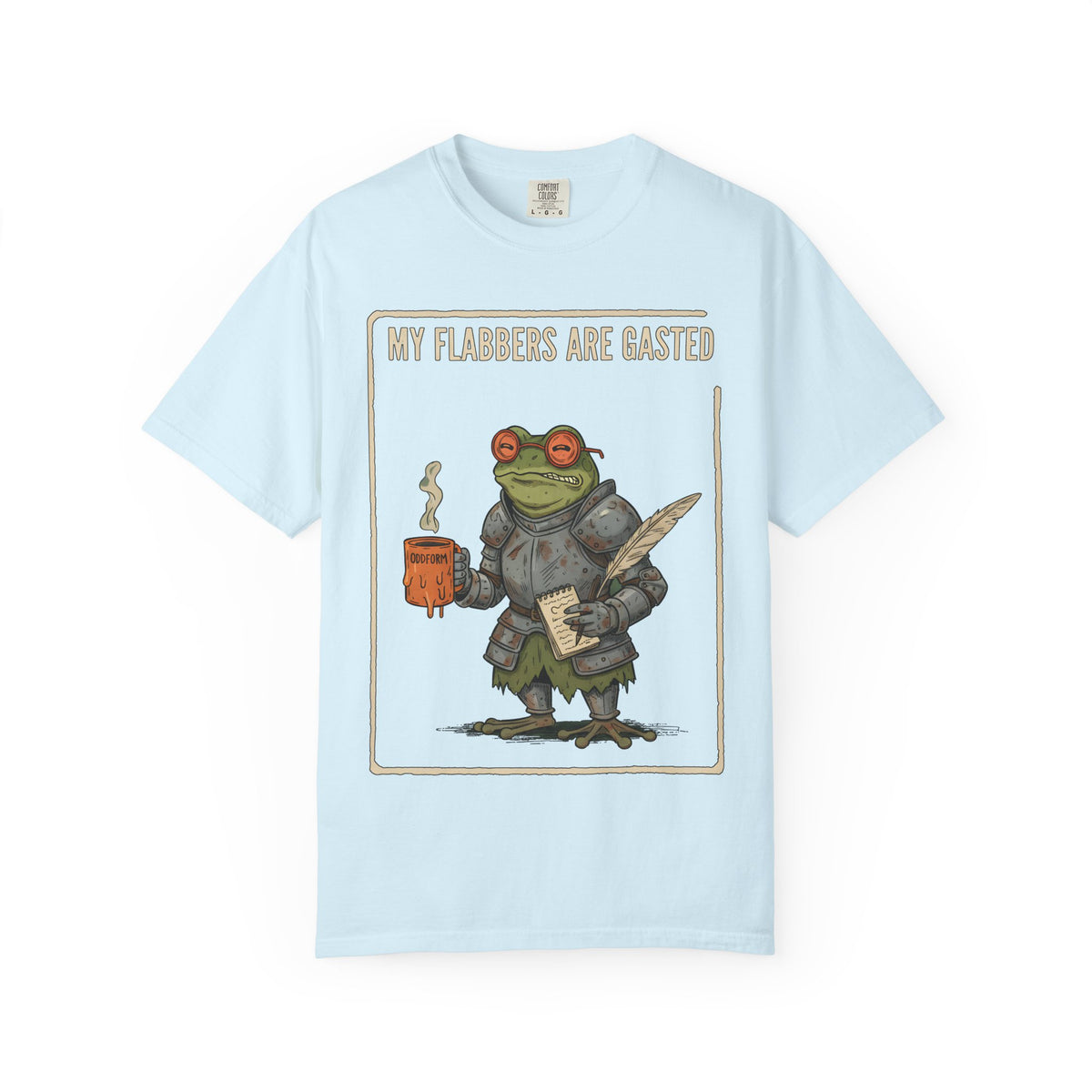 My Flabbers Are Gasted frog knight T-Shirt | Fantasy frog art