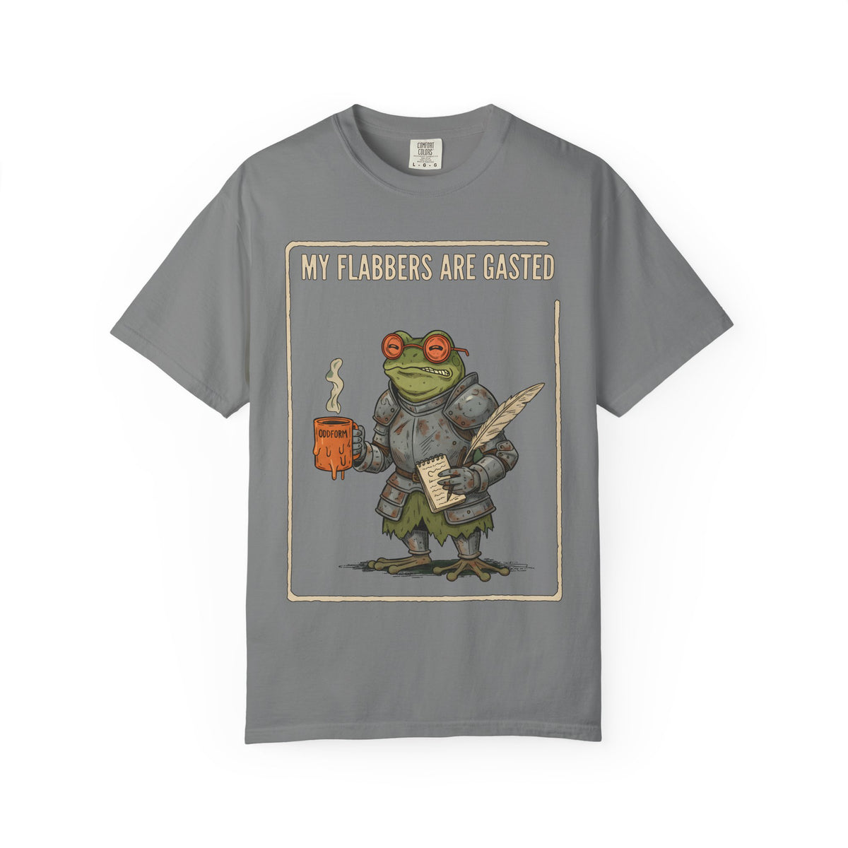 My Flabbers Are Gasted frog knight T-Shirt | Fantasy frog art