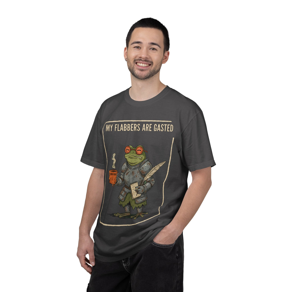 My Flabbers Are Gasted frog knight T-Shirt | Fantasy frog art