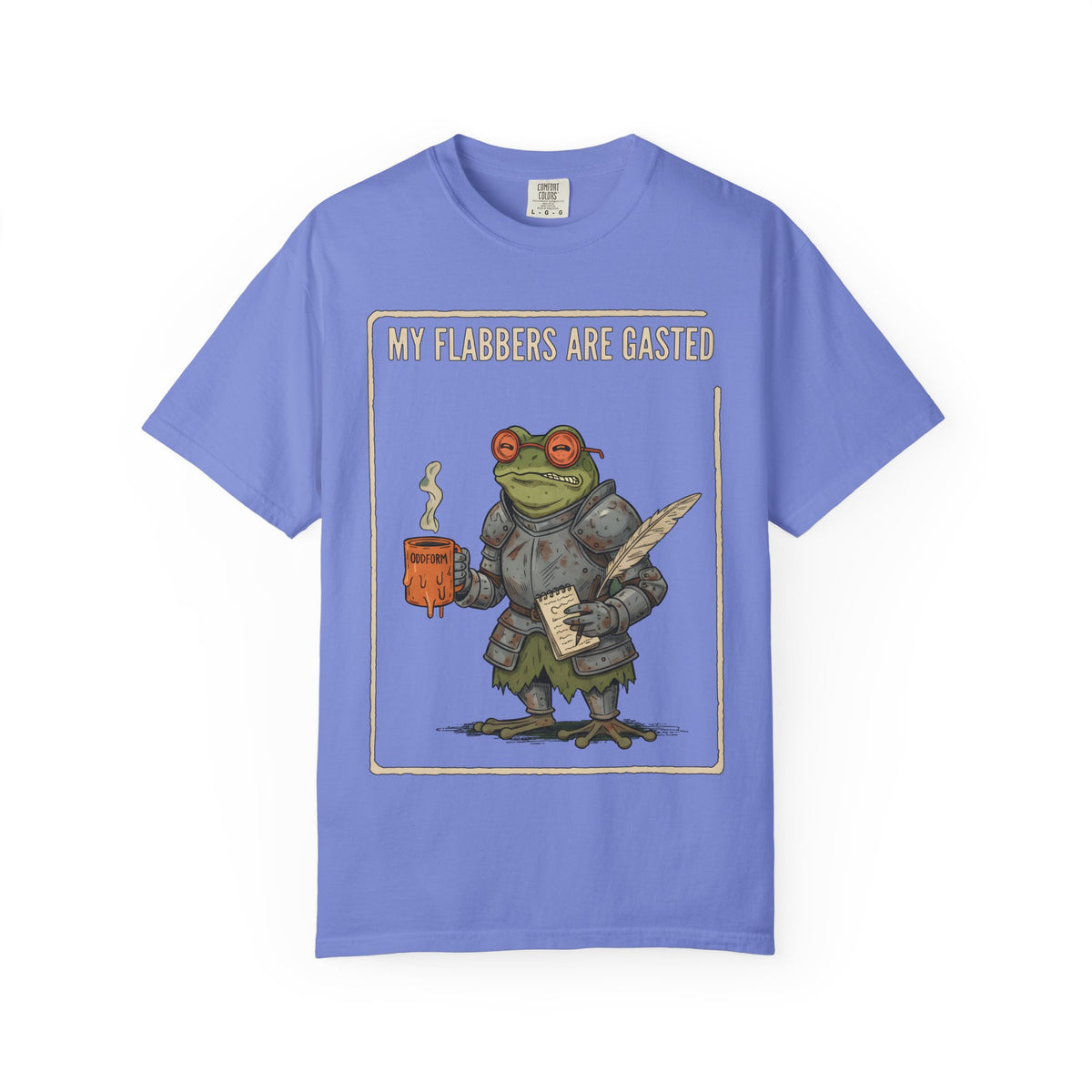 My Flabbers Are Gasted frog knight T-Shirt | Fantasy frog art