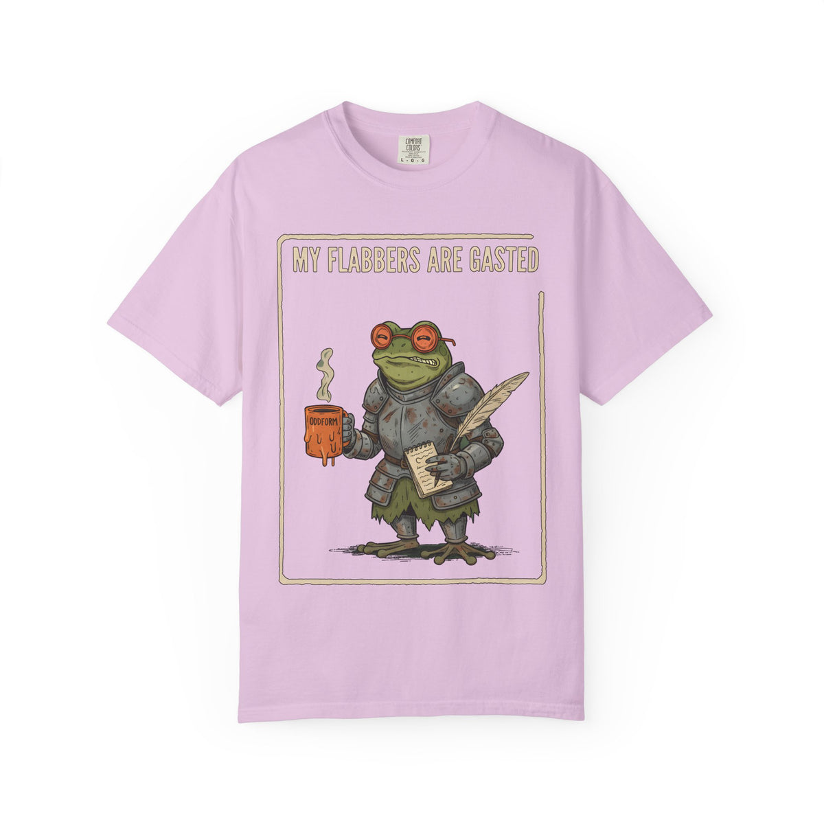 My Flabbers Are Gasted frog knight T-Shirt | Fantasy frog art