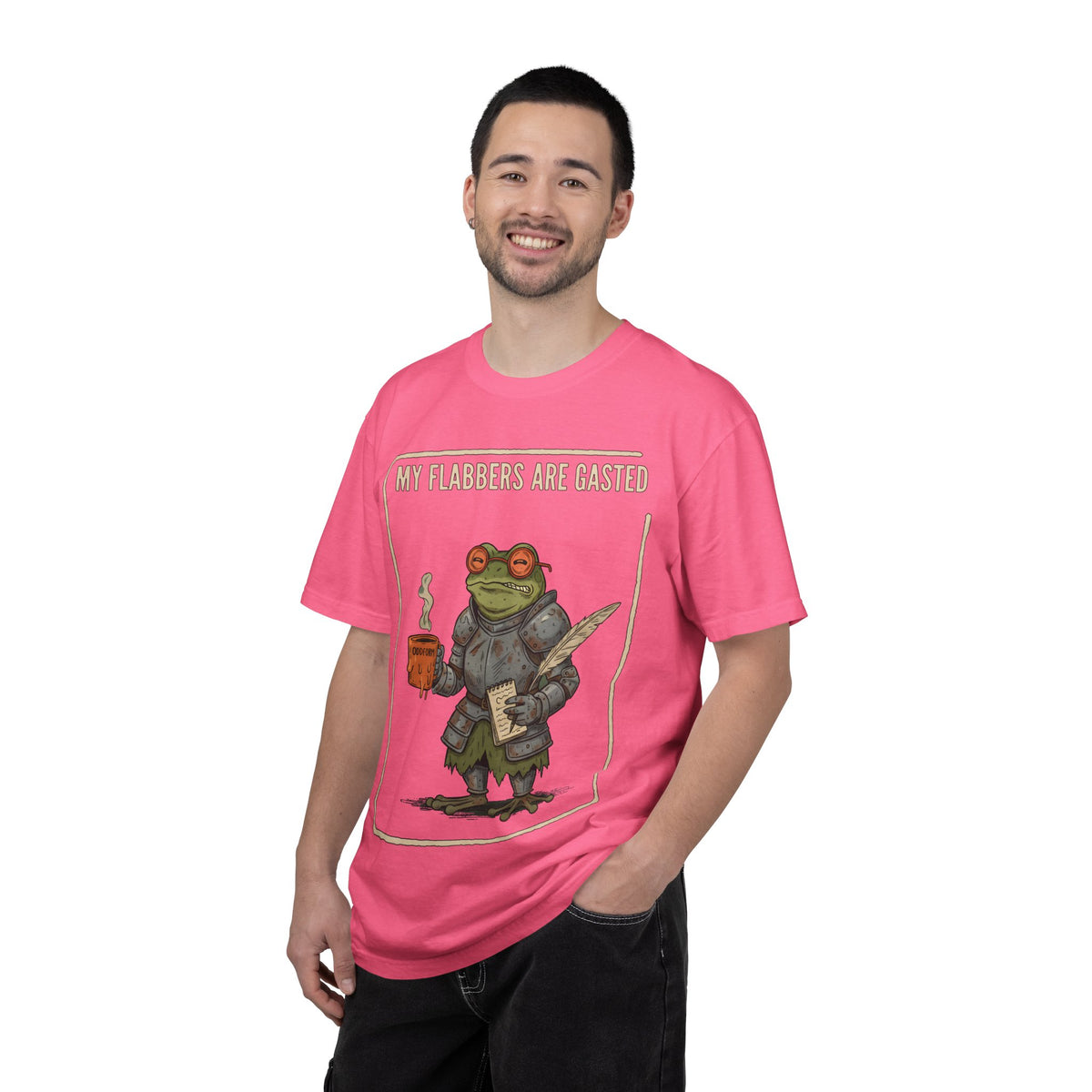 My Flabbers Are Gasted frog knight T-Shirt | Fantasy frog art