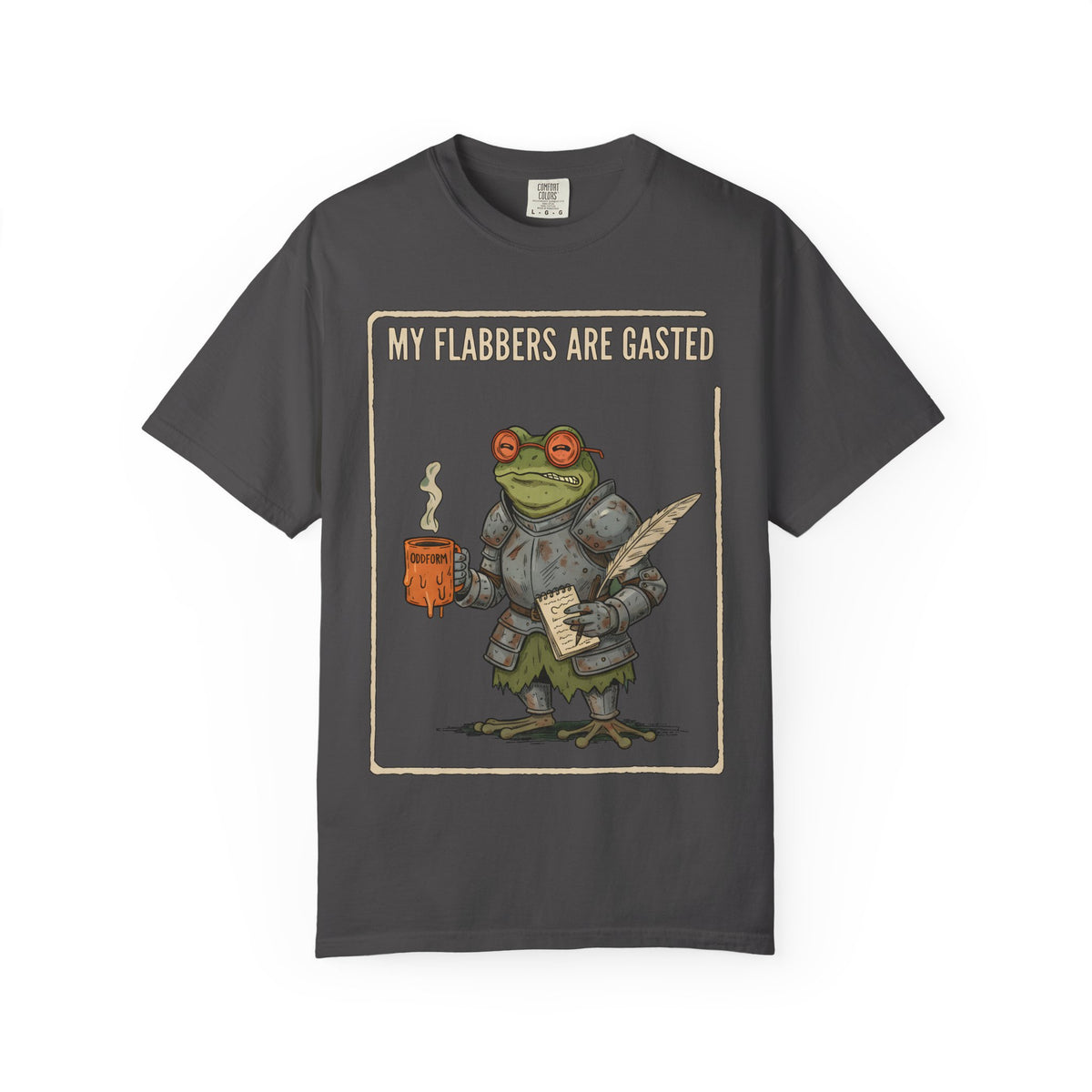 My Flabbers Are Gasted frog knight T-Shirt | Fantasy frog art