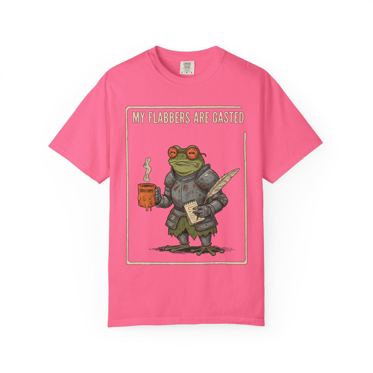 My Flabbers Are Gasted frog knight T-Shirt | Fantasy frog art