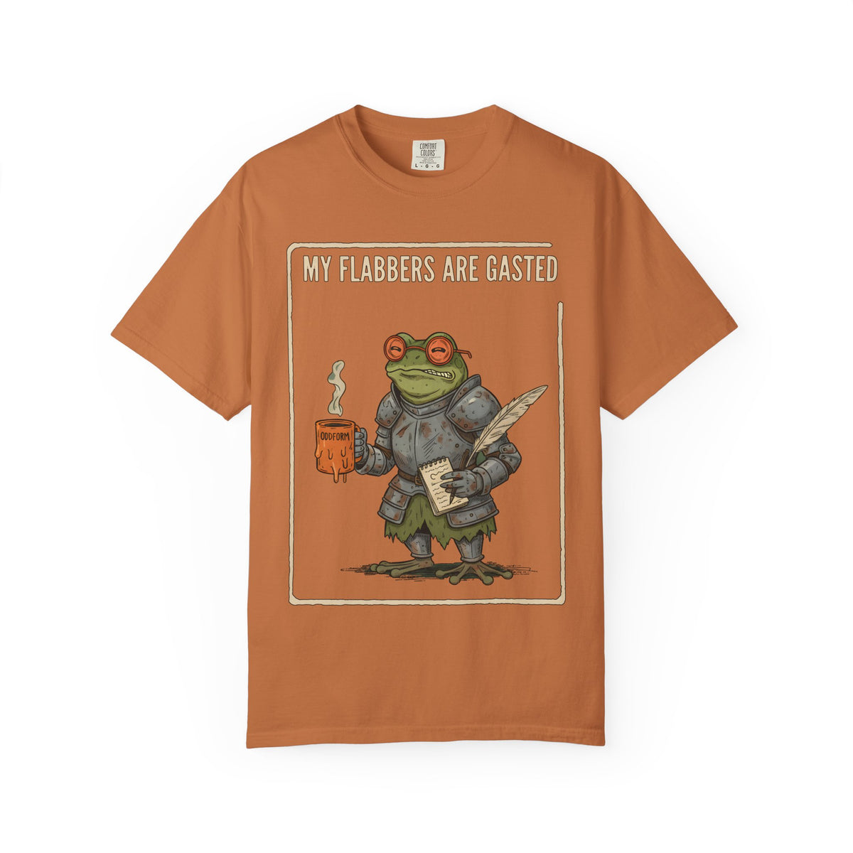 My Flabbers Are Gasted frog knight T-Shirt | Fantasy frog art