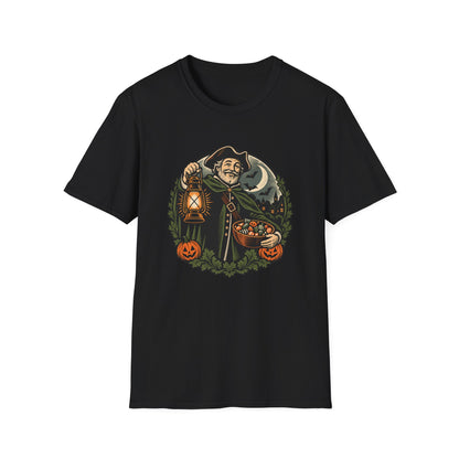 Halloween Candy Host T-Shirt | Vintage Night Watchman Art