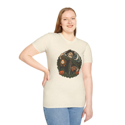 Halloween Candy Host T-Shirt | Vintage Night Watchman Art