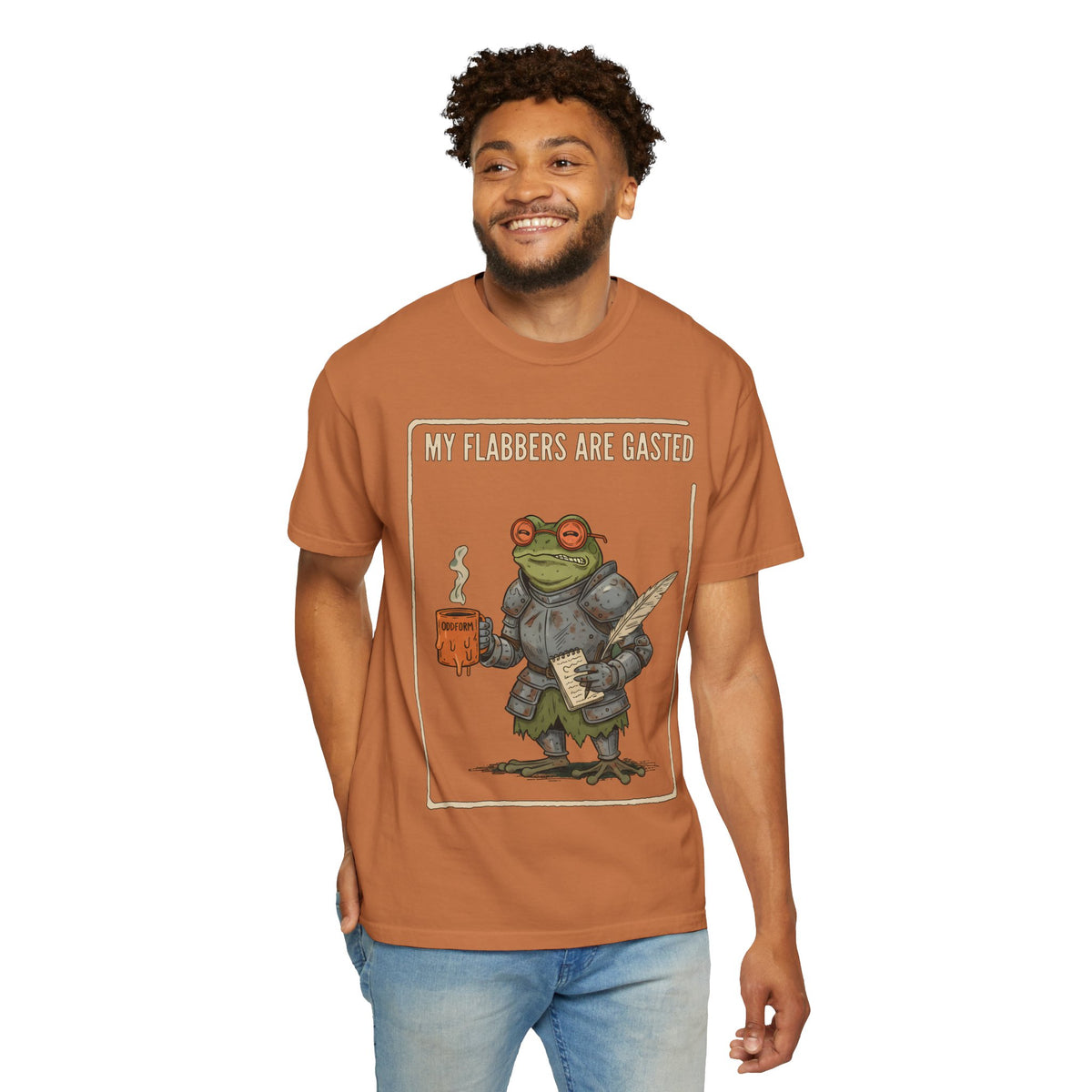 My Flabbers Are Gasted frog knight T-Shirt | Fantasy frog art