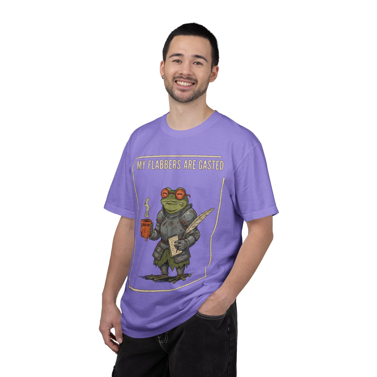 My Flabbers Are Gasted frog knight T-Shirt | Fantasy frog art