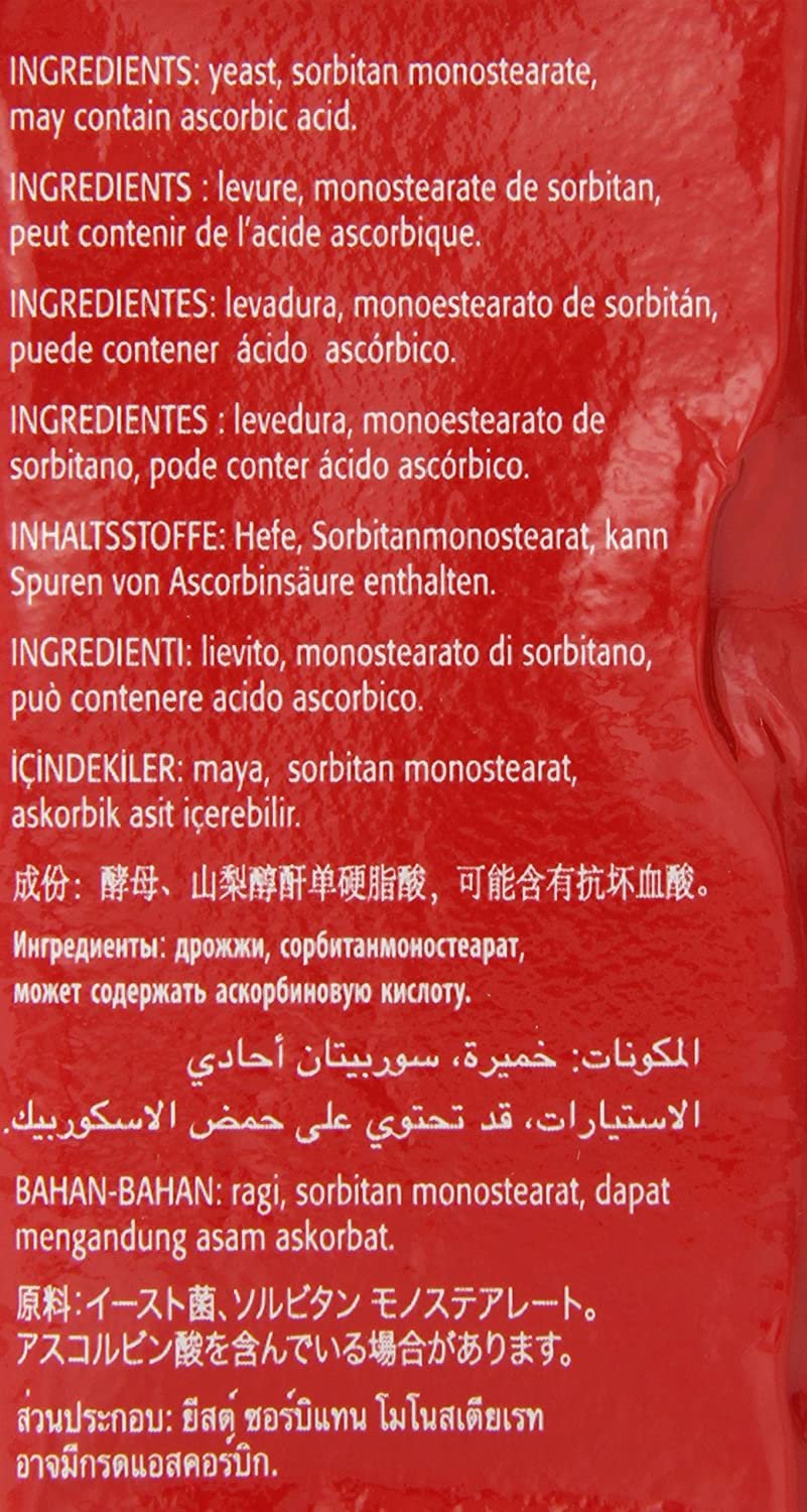 Lallemand Instaferm Instant Dry Yeast Leavening Agent, Red, 15.88 Oz (2 pack)