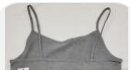 Wild Fable Womens Slim Fit Grey Cropped Cami Tank Top, Medium