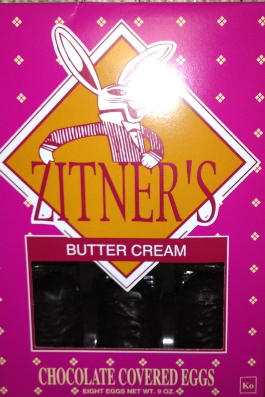 Zitner's Butter Cream Dark Chocolate Eggs 8 Pack (2 Packs of 8 16 Eggs Total)