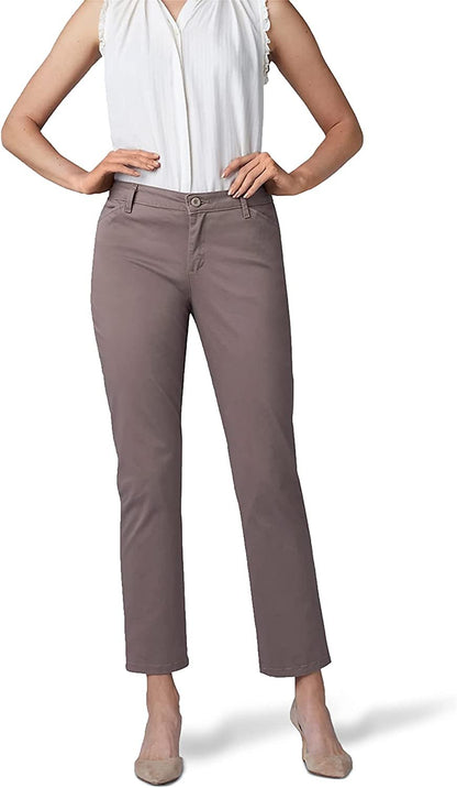 LEE Womenâ€™s Petite Relaxed Fit All Day Straight Leg Pant