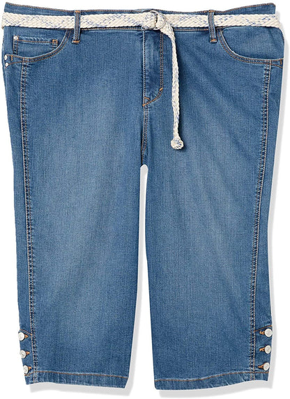 Gloria Vanderbilt Women's Mila Belted Skimmer Short