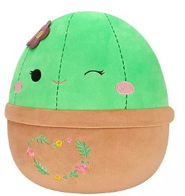 Squishmallows 16" Shadi Cactus in Pot Plush Spring Squad Edition with Embroidered Floral Heart