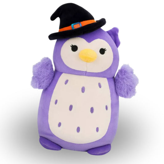 Squishmallows Hugmees Holly Owl in Witch Hat, Super soft plush toy