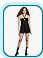 Wild Fable Ladies Black Terrycloth Convertible Strap Romper, Size L